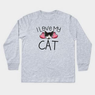 I love my cat Kids Long Sleeve T-Shirt